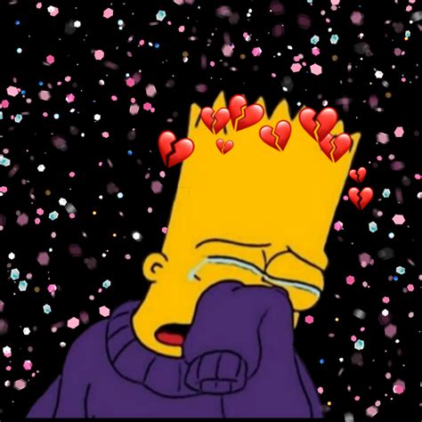 Trippy Bart Simpson Sad. . Depressed bart simpson